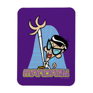 Mandark Character Namn Graphic Magnet