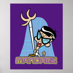 Mandark Character Namn Graphic Poster