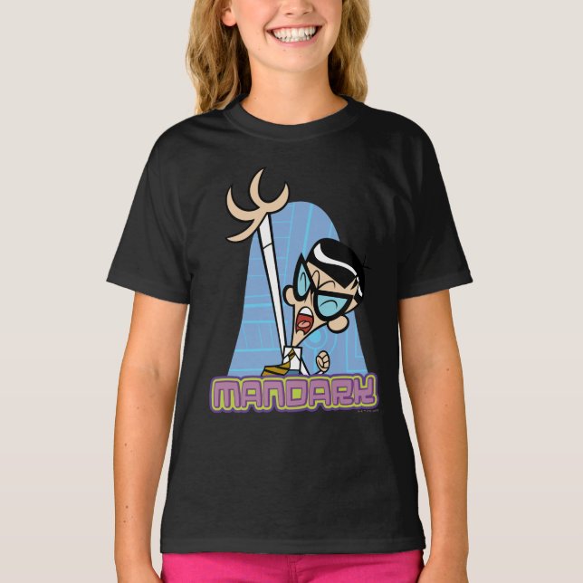 Mandark Character Namn Graphic T Shirt (Framsida)