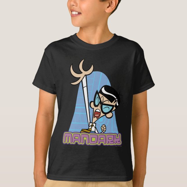 Mandark Character Namn Graphic T Shirt (Framsida)