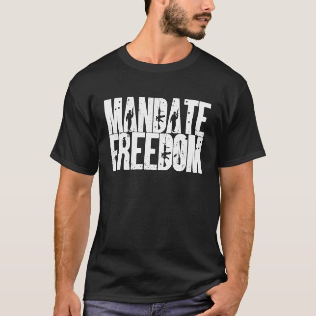 Mandate Freedom  Vintage Mandate Freedom  3 T Shirt (Framsida)