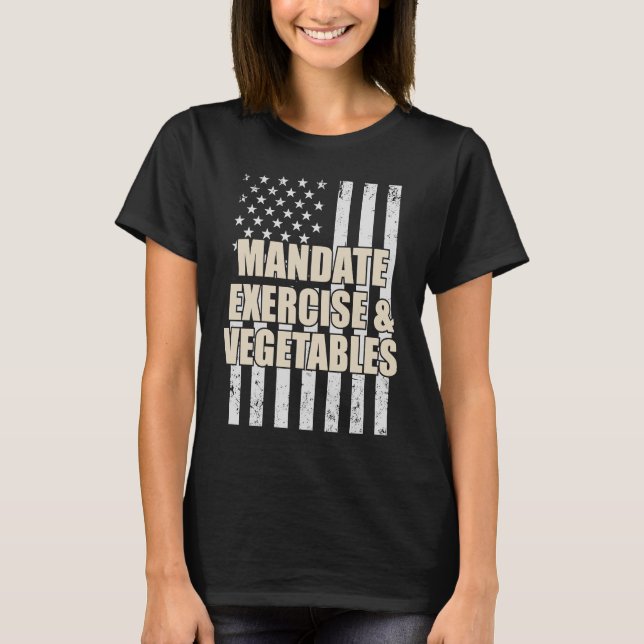 Mandatutövande och köksväxter t shirt (Framsida)