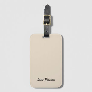 Mandel Färg Enkel Elegant Professionell Minimalist Bagagebricka