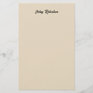 Mandel Färg Enkel Elegant Professionell Minimalist Brevpapper