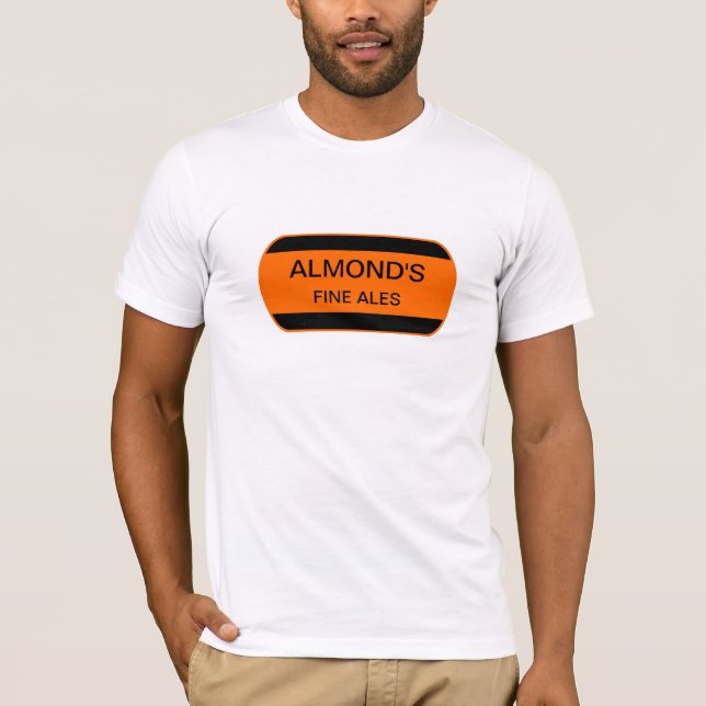 MANDEL fina öl Tee Shirt (Framsida)