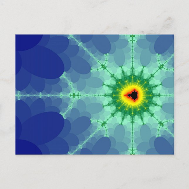 Mandel på ett Lilly Pad-vykort Vykort (Framsida)