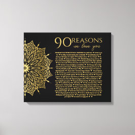 mandela 90 skäl att vi älskar dig mormors födelsed canvastryck