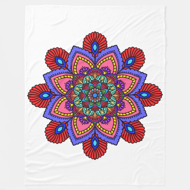 Mandela blanket fleecefilt (Framsidan)