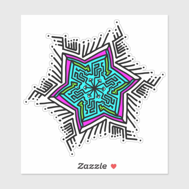 Mandela-design Klistermärken (Ark)