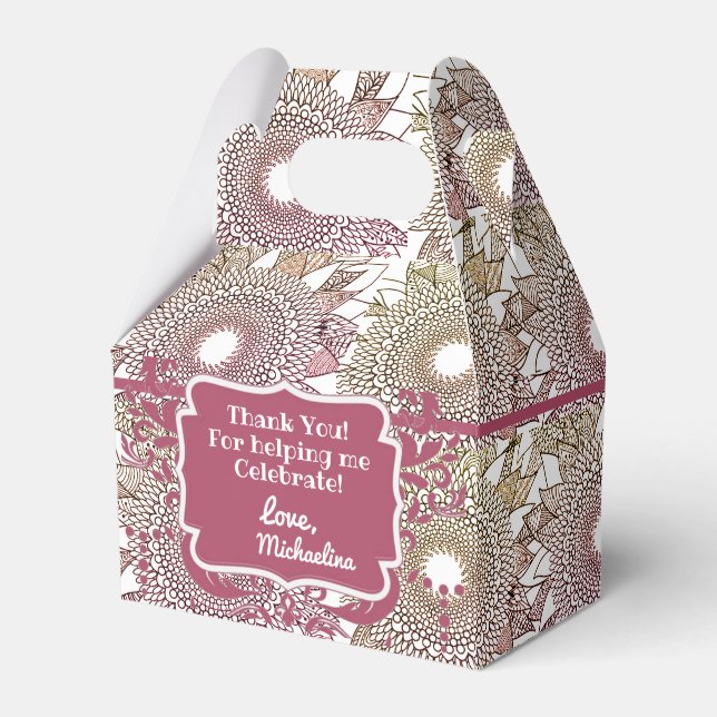 Mandela Favor Box Presentaskar (Framsidan Sidan)