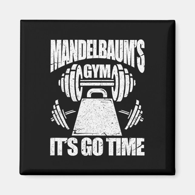 Mandelbaums Gym Funny Bodybuilding Gym Workout Gi Magnet (Framsidan)