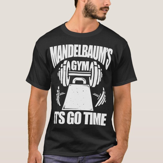Mandelbaums Gym Funny Fitness Training Bodybuildin T Shirt (Framsida)