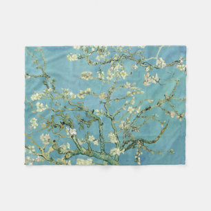 Mandelblommar vid Van Gogh konst Fleecefilt