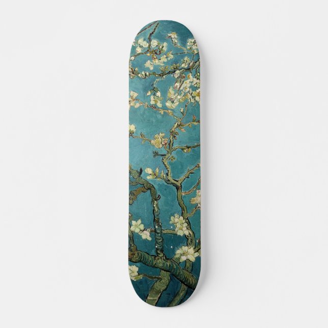 Mandelblomning Old School Skateboard Bräda 21,6 Cm (Framsida)