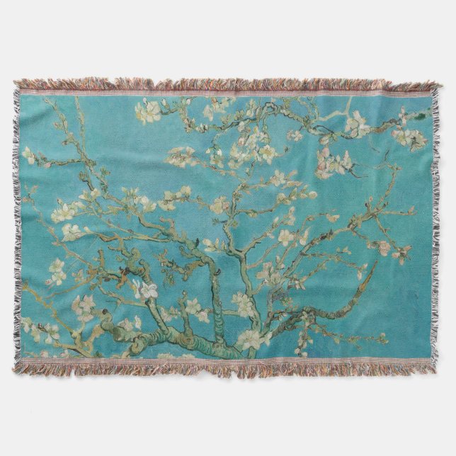 Mandelblomning, Oljemålning, Vincent Van Gogh Filt (Framsidan)