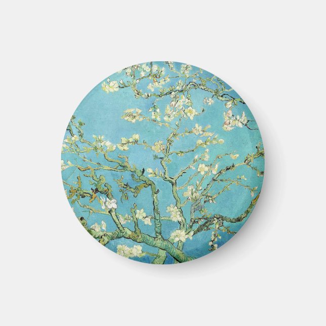 Mandelblomning (Van Gogh) Magnet (Framsidan)