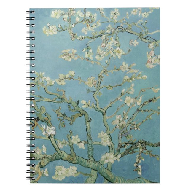 Mandelblomningar av Vincent Van Gogh Finkonst Anteckningsbok (Framsidan)