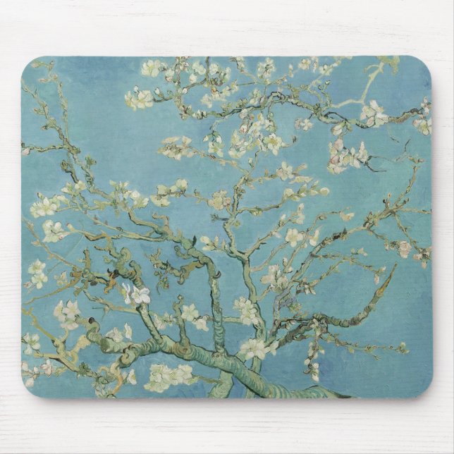 Mandelblomningar av Vincent Van Gogh Finkonst Musmatta (Framsidan)