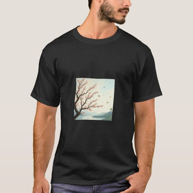 Mandelblomsdrömmar T Shirt (Framsida)