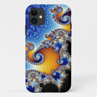 Mandelbrot blått dubblerar spiral Fractal
