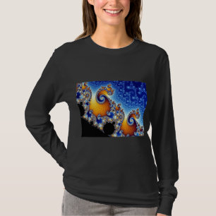 Mandelbrot blått dubblerar spiral Fractal Tröja