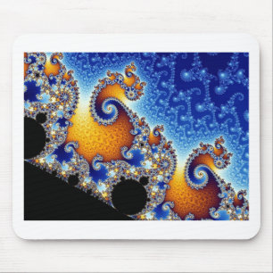 Mandelbrot Blue Dubbla Spiral Fractal Musmatta