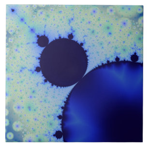 Mandelbrot Ceramic Tile Kakelplatta