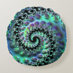 Mandelbrot Discovery Round Cushion Rund Kudde