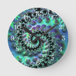 Mandelbrot Discovery Round Wall Clock Rund Klocka