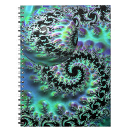 Mandelbrot Discovery with Sphere Spiral Notebook Anteckningsbok