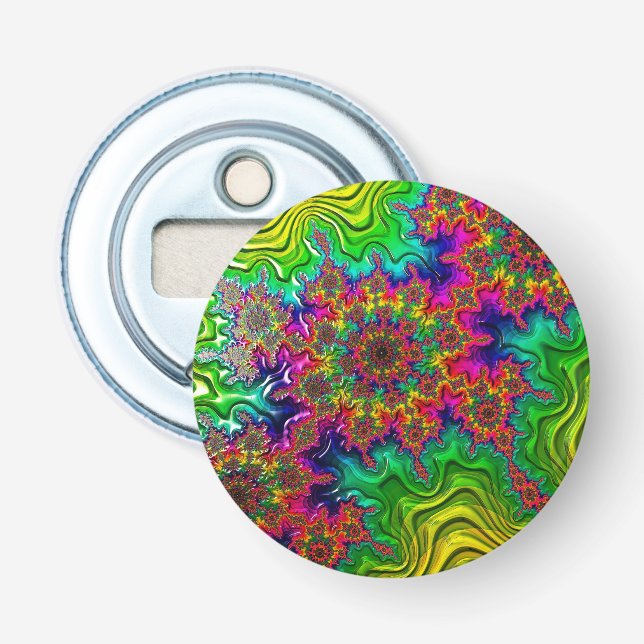 Mandelbrot Färg Explosion Flaska-öppnare Flasköppnare (Framsidan)