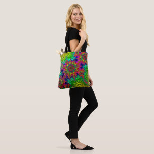 Mandelbrot Färg Explosion Tote Bag Tygkasse