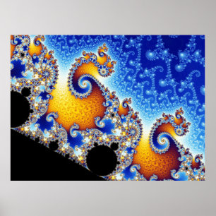 Mandelbrot fastställd Metamorphosis av Poster
