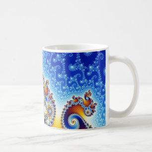Mandelbrot fastställd tvådimensionell FractalSha Kaffemugg