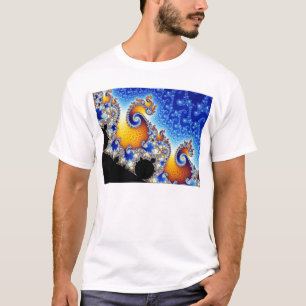 Mandelbrot fastställd tvådimensionell FractalSha T-shirt