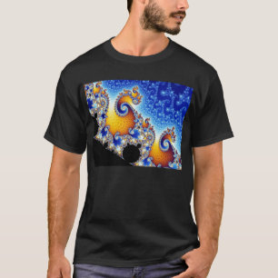 Mandelbrot fastställd tvådimensionell FractalSha Tee