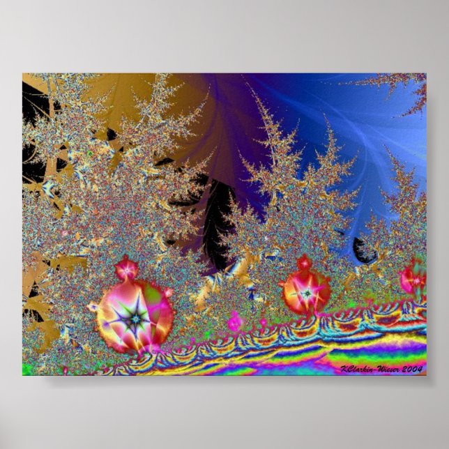 Mandelbrot Forest Poster (Framsidan)
