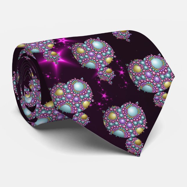 Mandelbrot Fractal Apolloniska området Lila Guld Slips (Rullad)