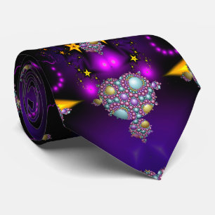 Mandelbrot Fractal Apolloniska området Lila Guld Slips