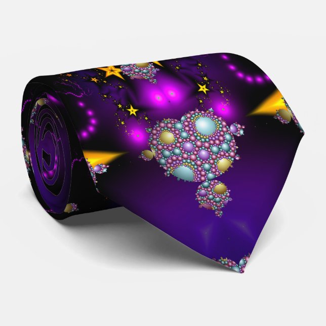 Mandelbrot Fractal Apolloniska området Lila Guld Slips (Rullad)