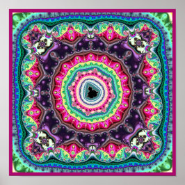 Mandelbrot Fractal Design Poster