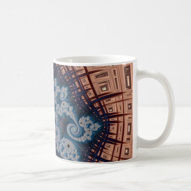 Mandelbrot fractal kaffe mugg (Höger)