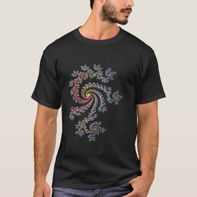 Mandelbrot Fractal Långärmad T Shirt (Framsida)