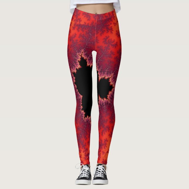 Mandelbrot Fractal Leggings (Framsida)