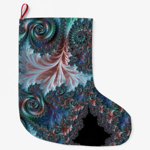 Mandelbrot Fractal Stor Julstrumpa