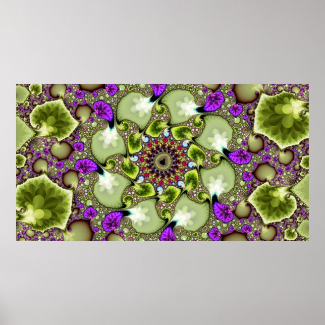 Mandelbrot Fractal Zoom Poster (Framsidan)