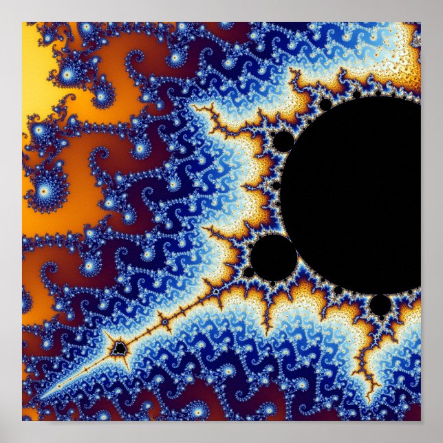 Mandelbrot Fractal Zoom Poster (Framsidan)