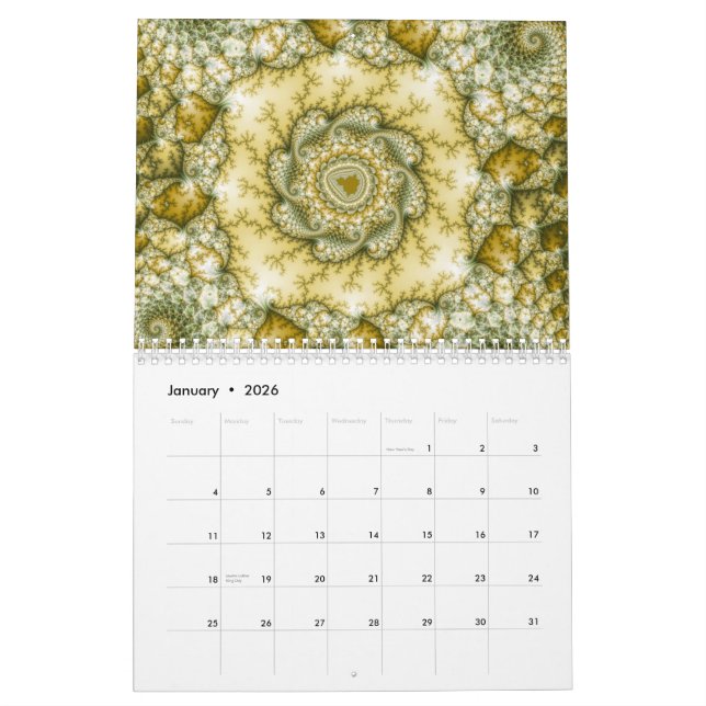 Mandelbrot Fractalkalender 2014 Kalender (Jan 2026)