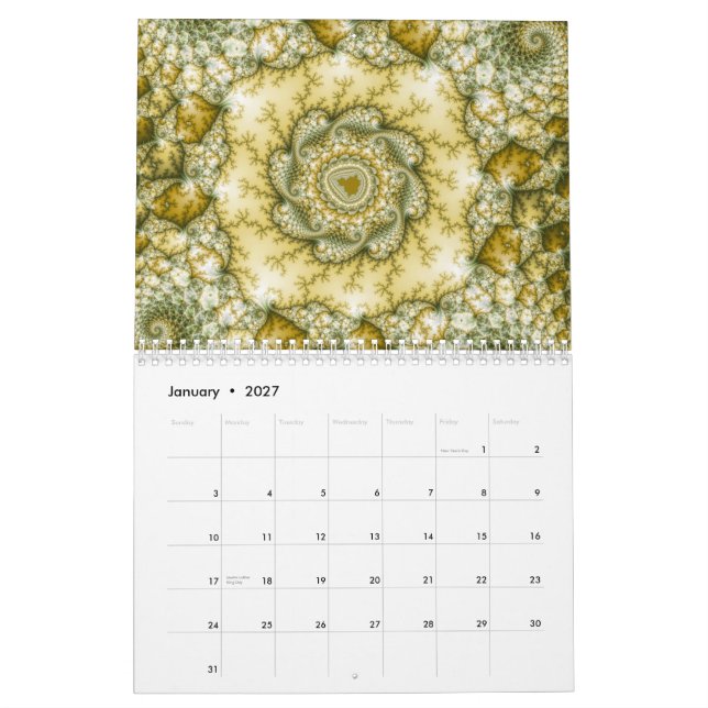 Mandelbrot Fractalkalender 2014 Kalender (Jan 2027)