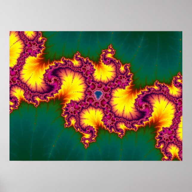 Mandelbrot fraktal poster (Framsidan)